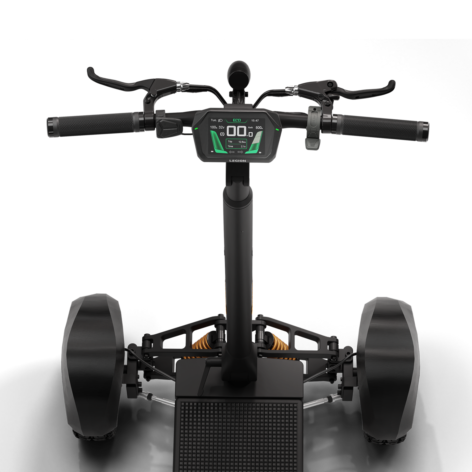 X-Quad 3000 All-Terrain Electric Board with Dual Motors, Hydraulic Brakes & LCD Display