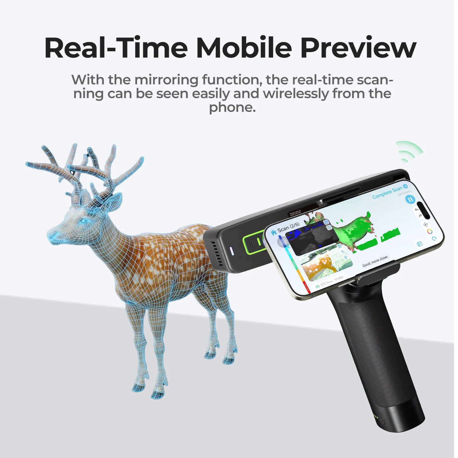 Creality Otter Lite 3D Scanner 0.05mm Wireless Full Color Scan Use