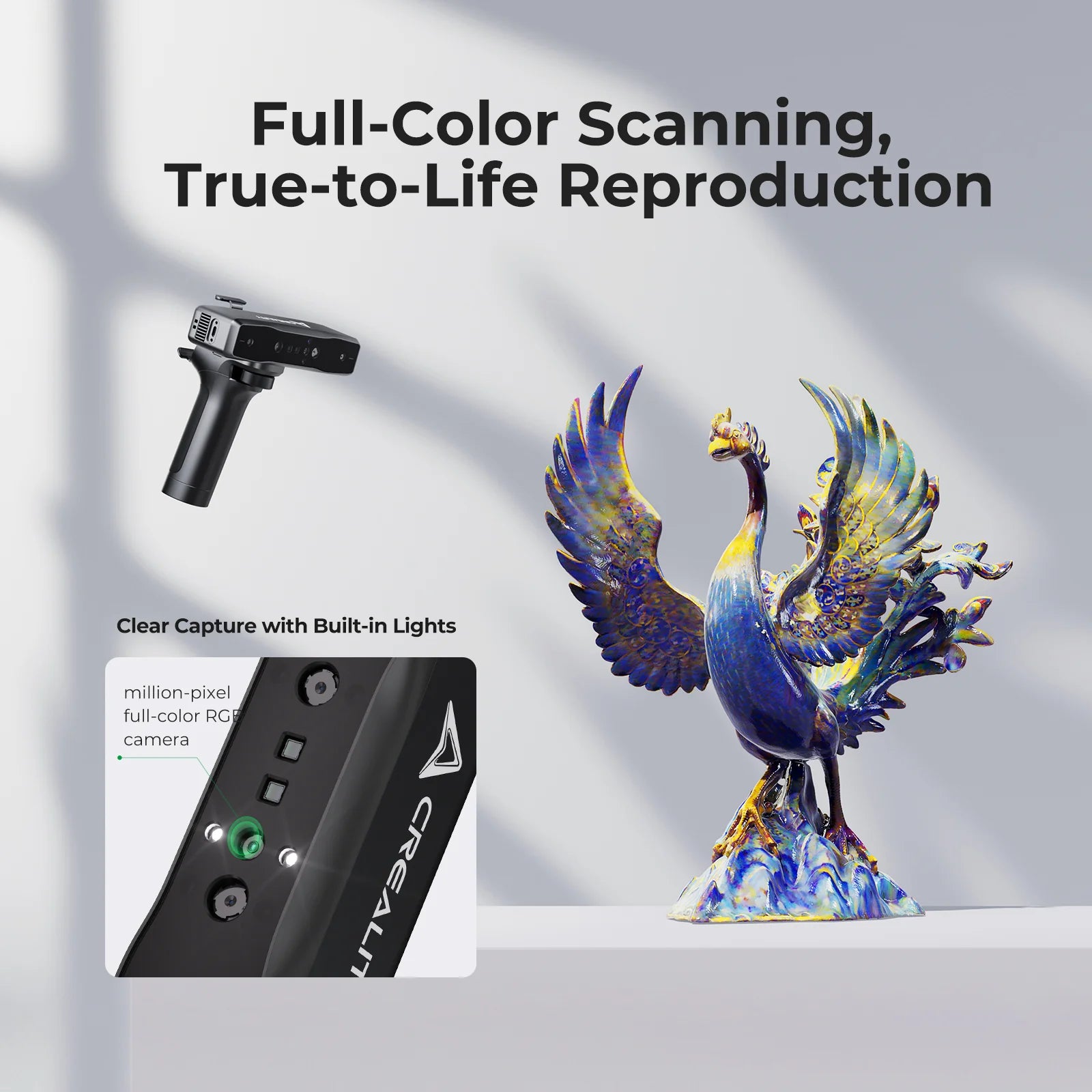 Creality Otter Lite 3D Scanner 0.05mm Wireless Full Color Scan Use