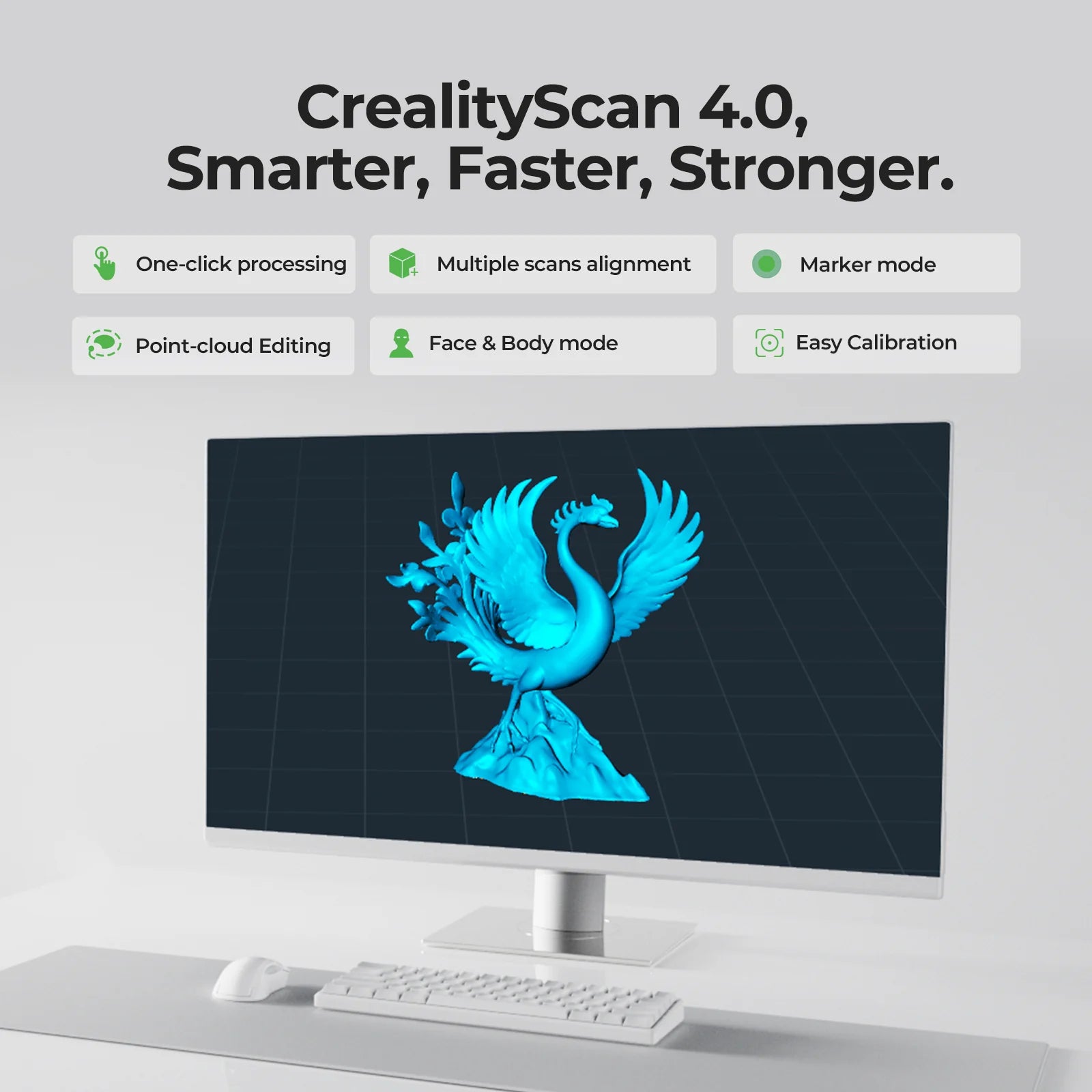Creality Otter Lite 3D Scanner 0.05mm Wireless Full Color Scan Use