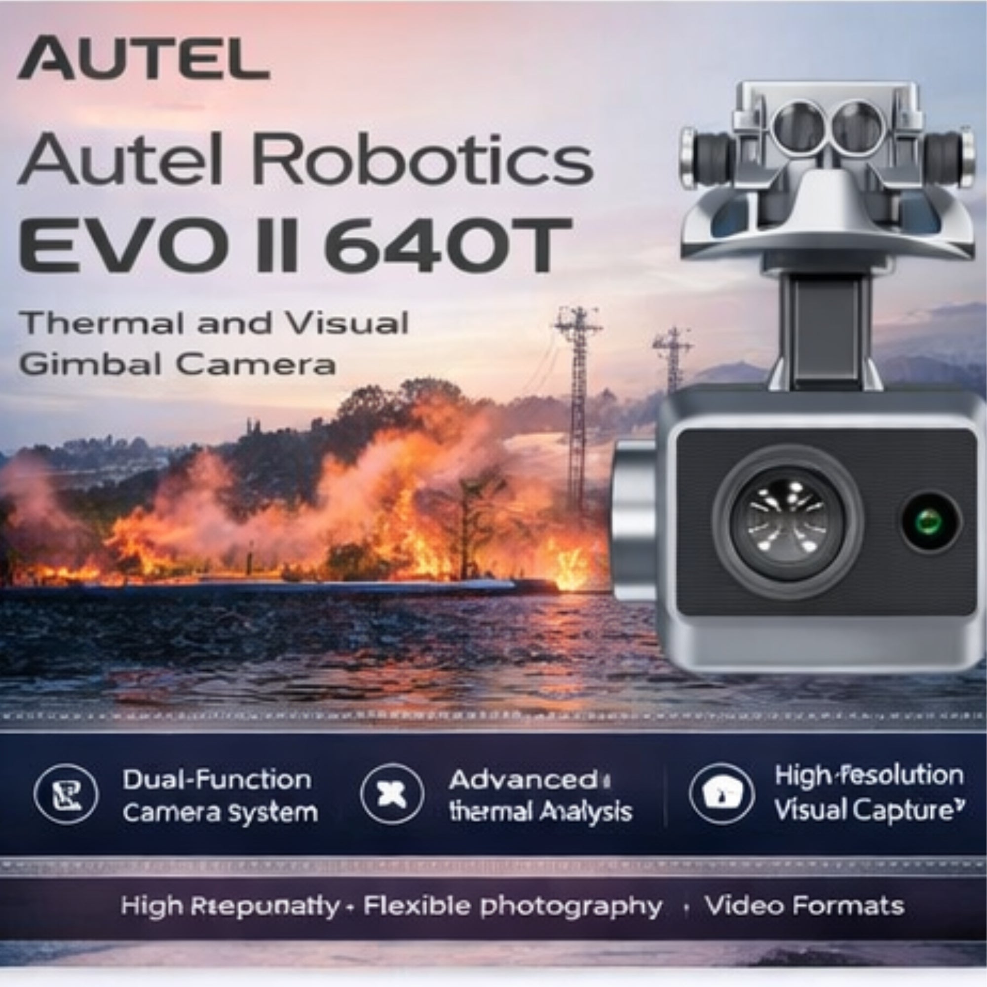 Autel Robotics EVO II 640T Thermal and Visual Gimbal Camera