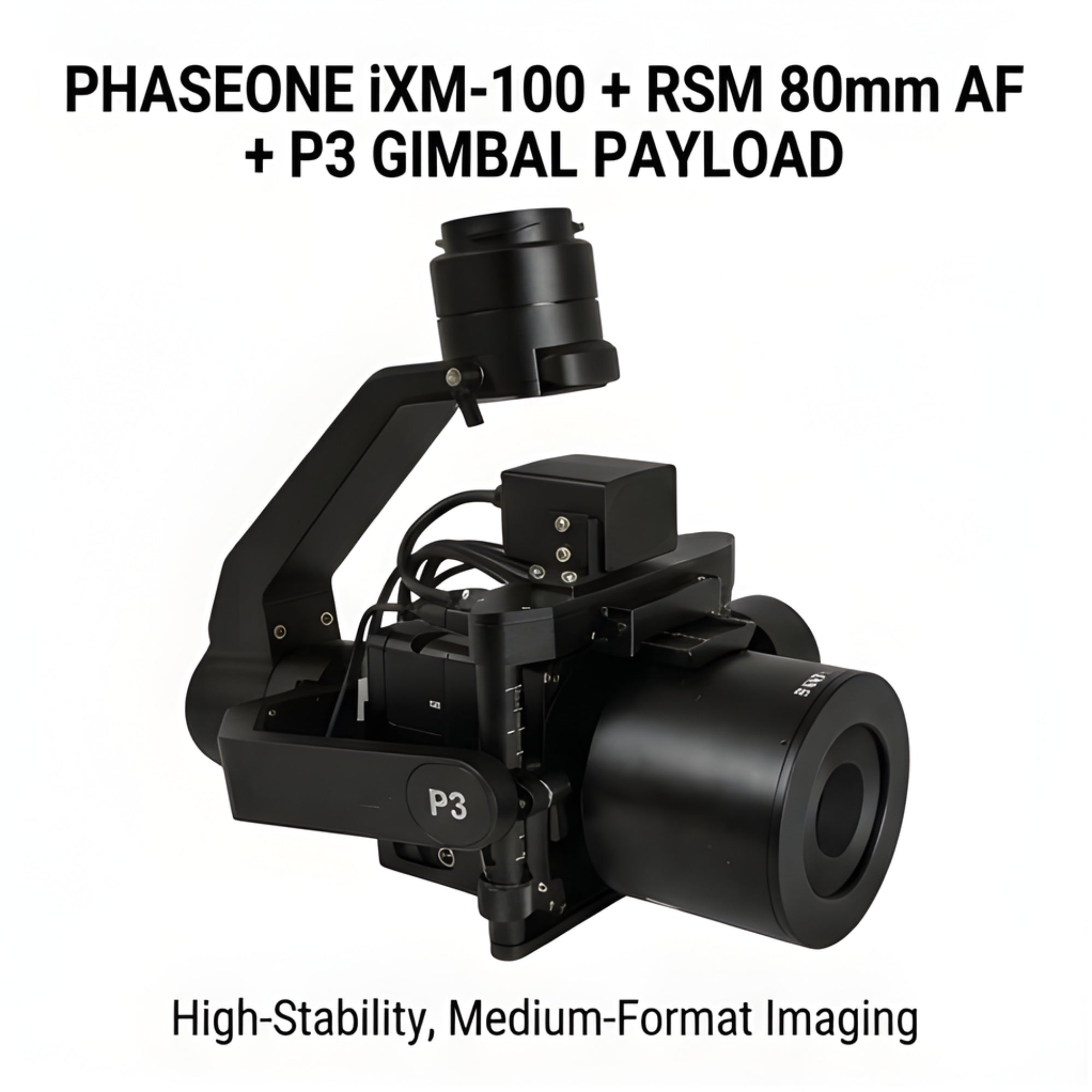 Inspired Flight PhaseOne iXM-100 with RSM 80mm Lens & P3 Gimbal Payload System