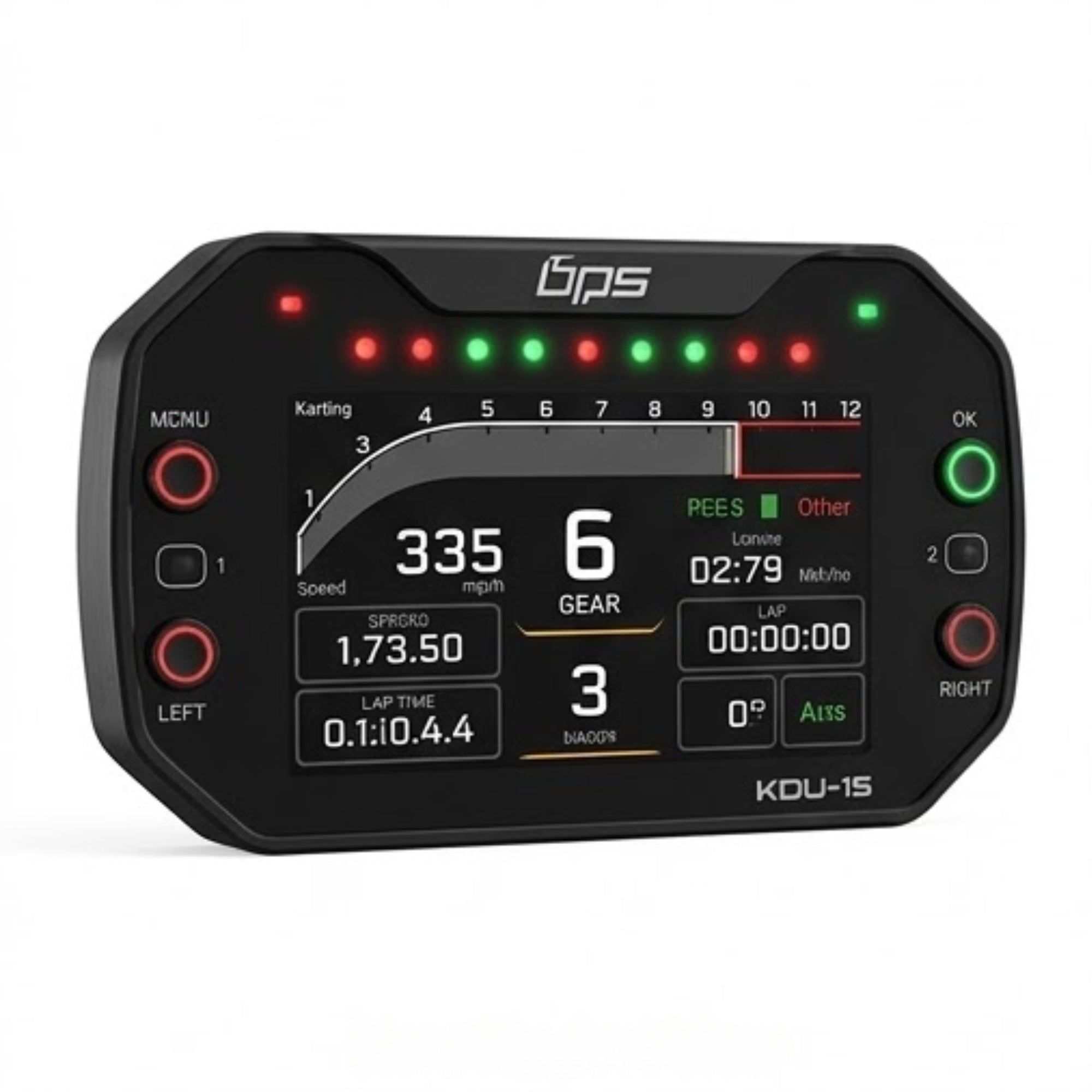 Base Performance KDU-1S 4.3" Touch Karting DDU SimHub RGB Display