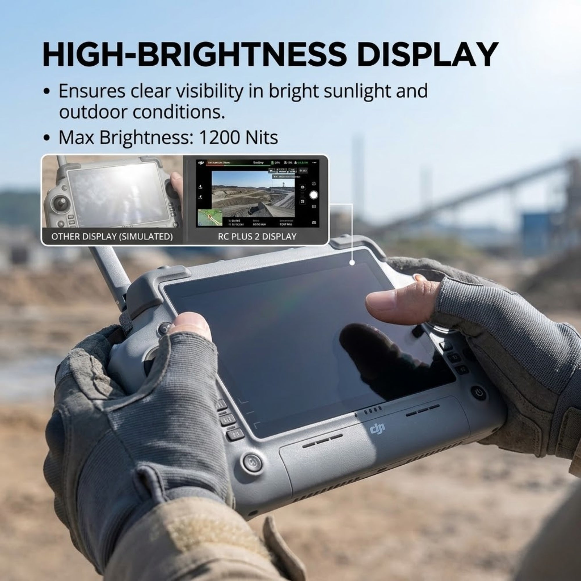 DJI RC Plus 2 Enterprise Remote Controller - Drone Ground Control System
