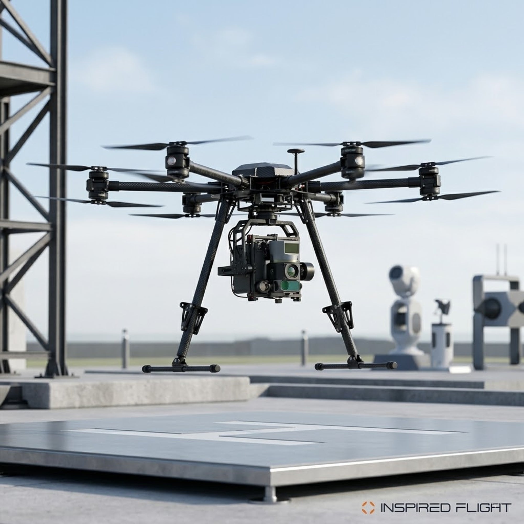 Inspired Flight IF1200A Extended Landing Gear Set - Drone Accessories 350mm