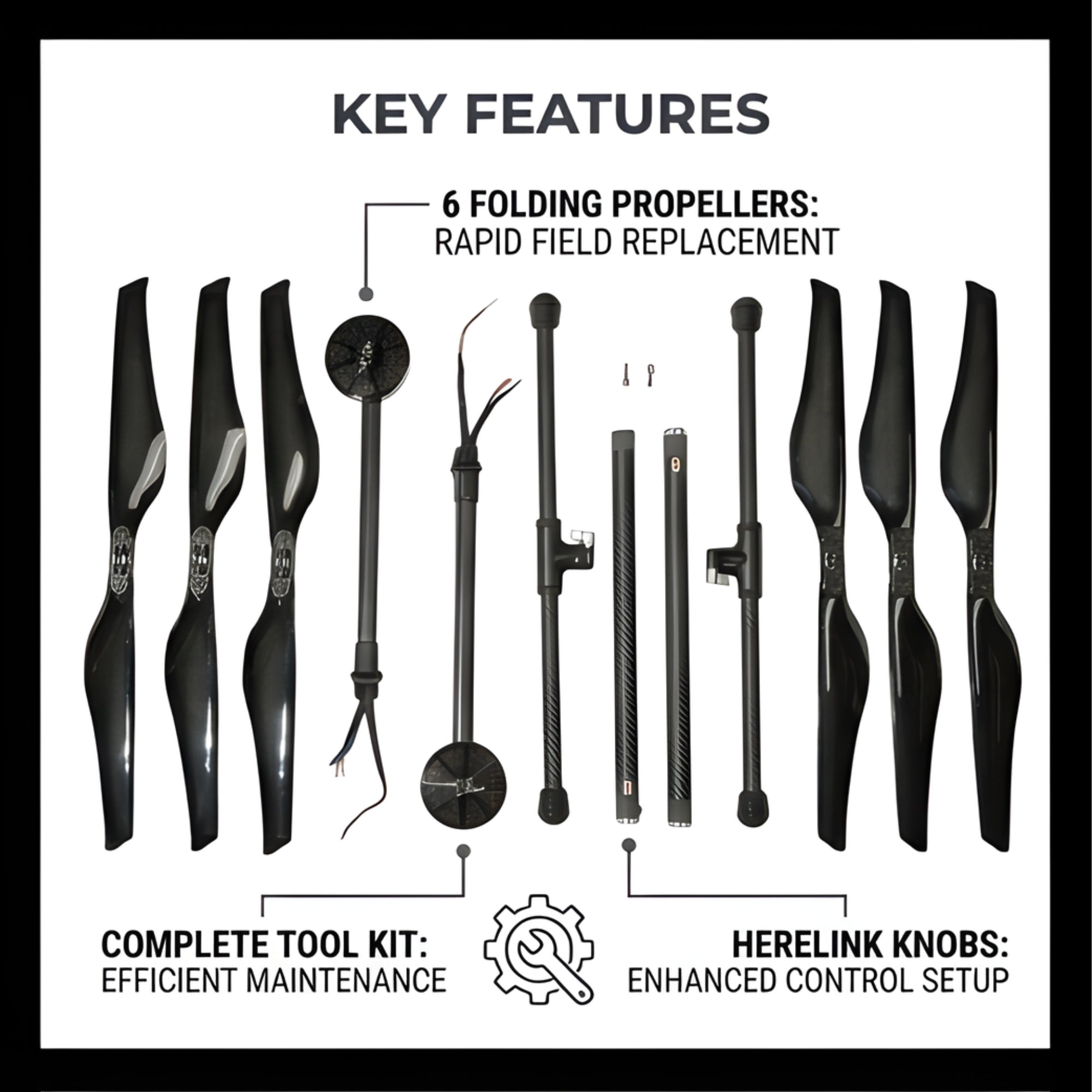 Inspired Flight IF1200A Spare Part Kit - Drone Maintenance Accessories
