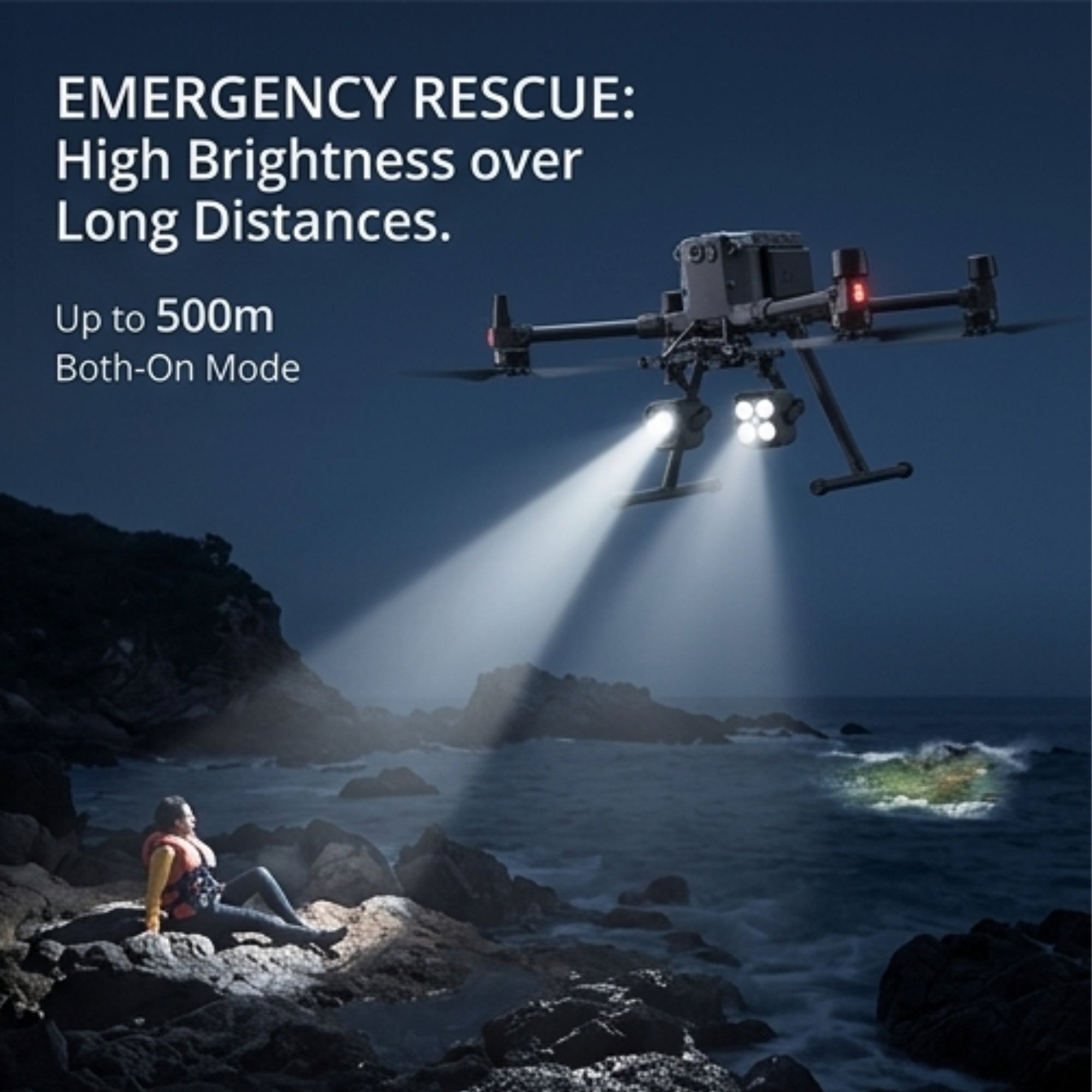 DJI Zenmuse S1 Spotlight Matrice 350/300 Night Rescue Inspection