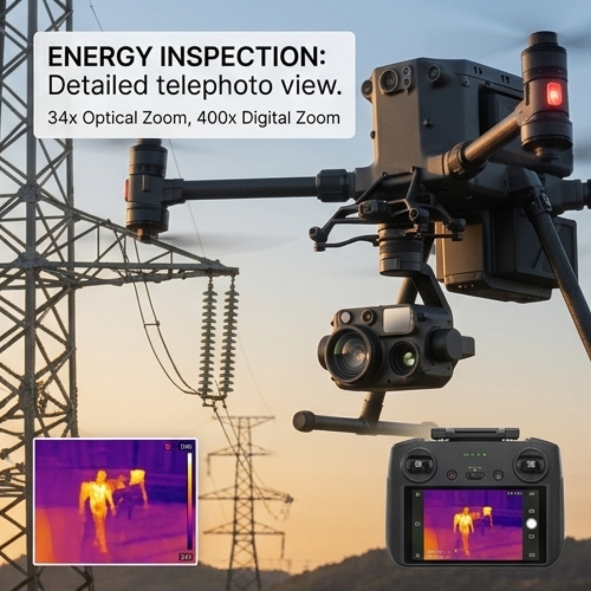 DJI Zenmuse H30T Thermal Multi-Sensor Camera for Inspection & Rescue