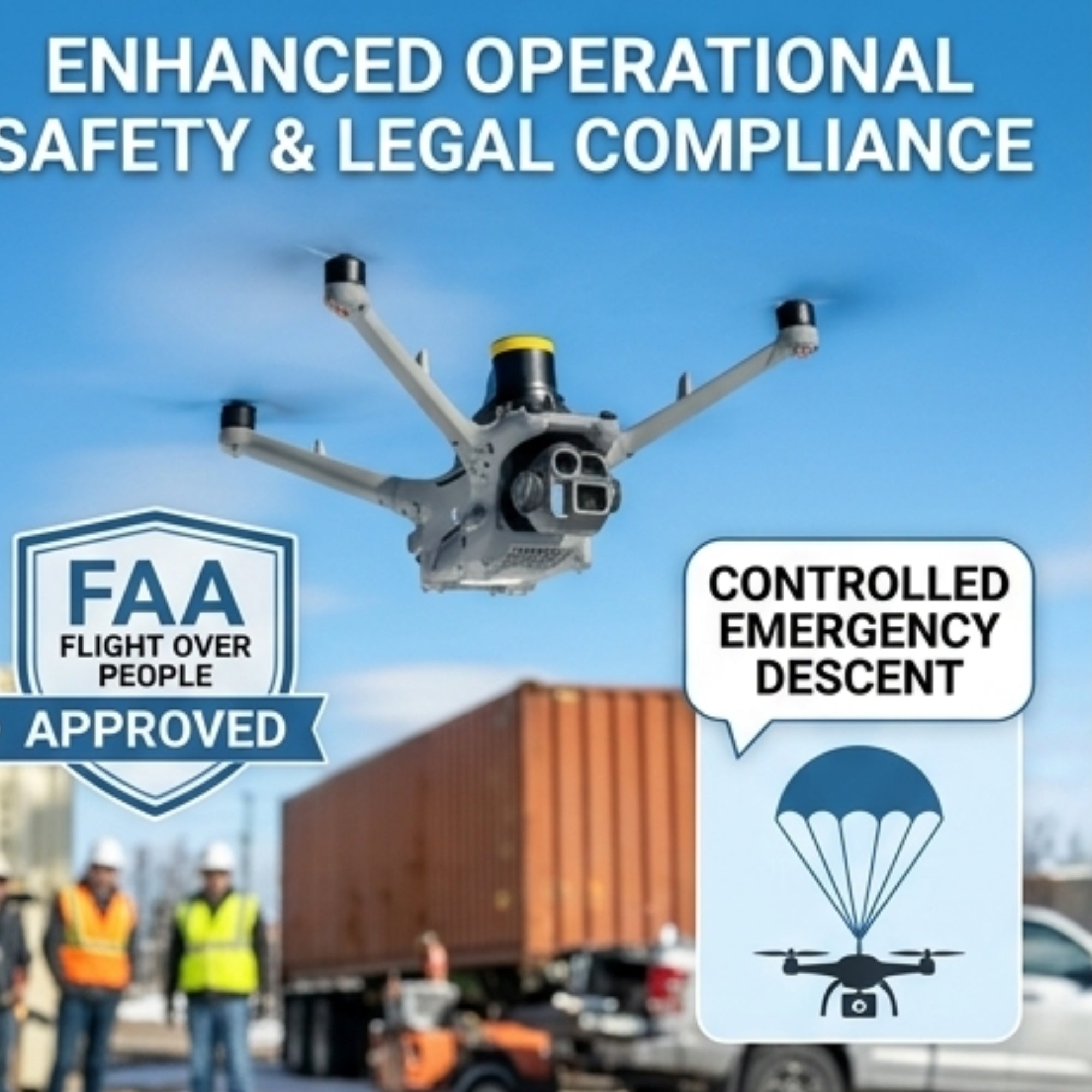 AVSS PRS-M4DTUS Payload System - Drone Safety & Flight Over People Kit