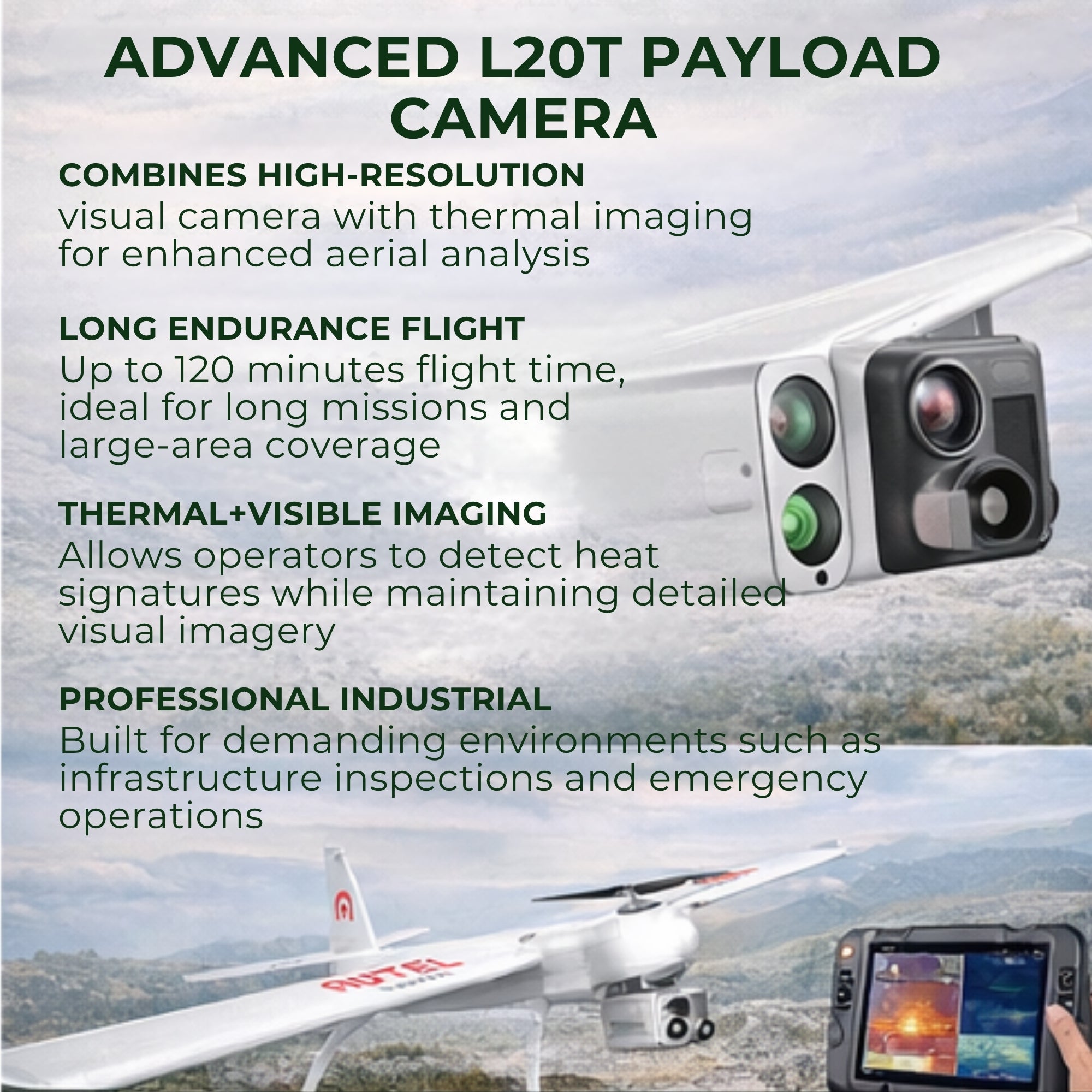 Autel Dragonfish Standard with L20T Payload Camera