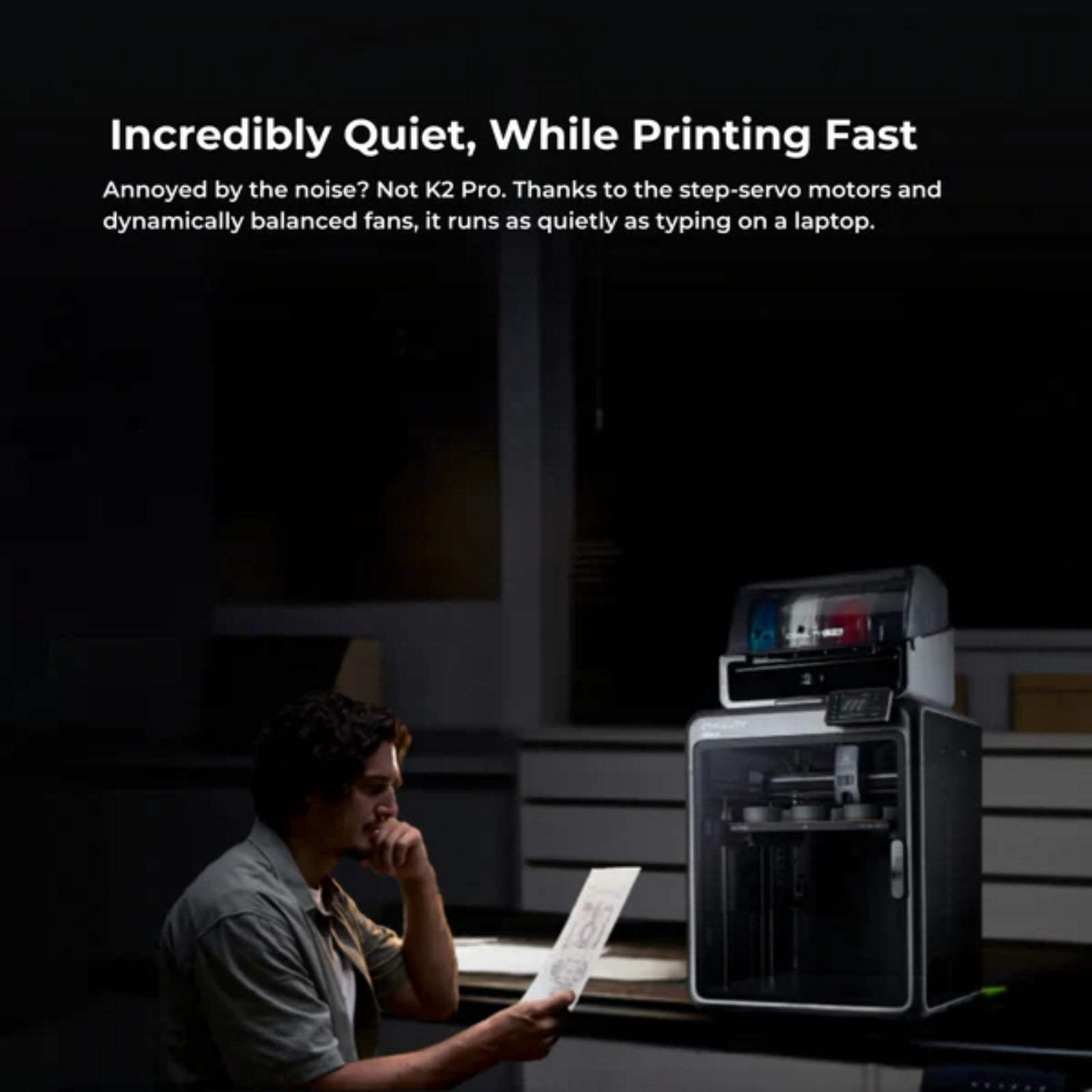 Creality K2 Pro 3D Printer 16 Color CFS Enclosed AI Camera Fast Print Professional Use