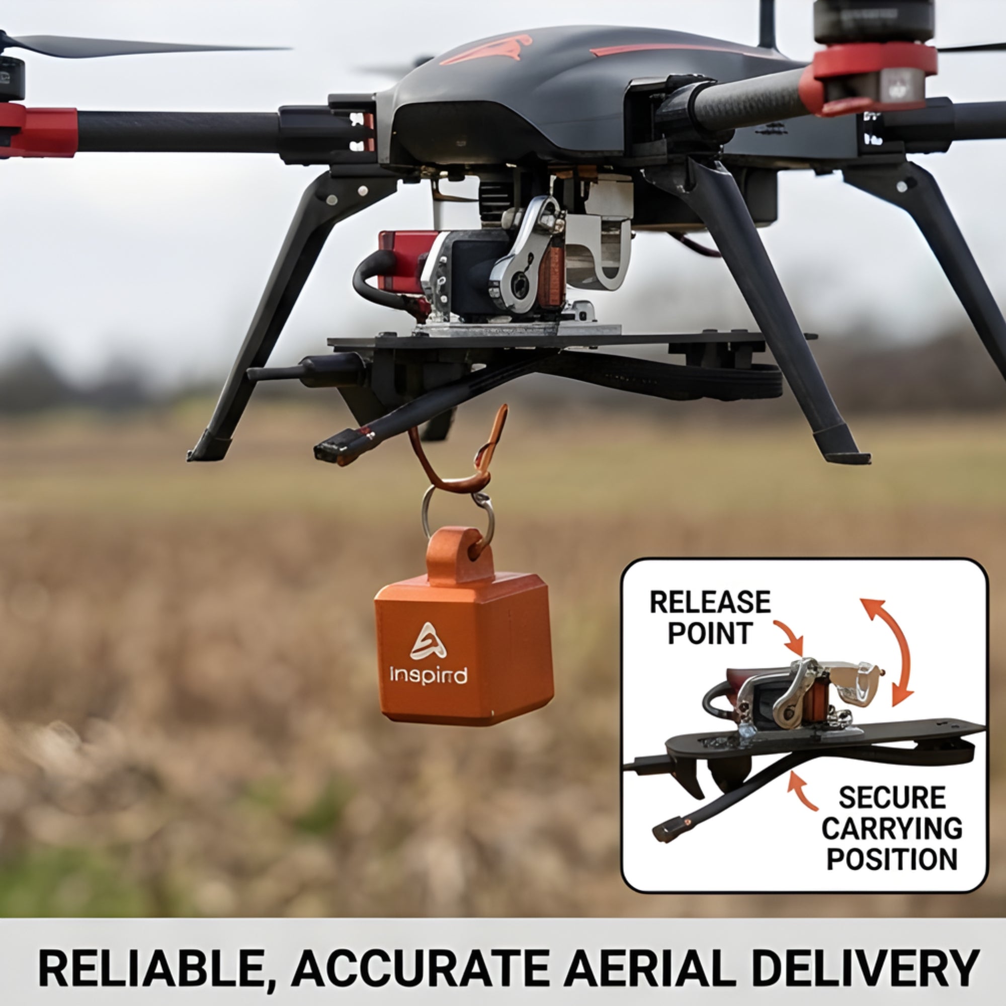 Inspired Flight Payload Drop Mechanism - Drone Release System Accessories