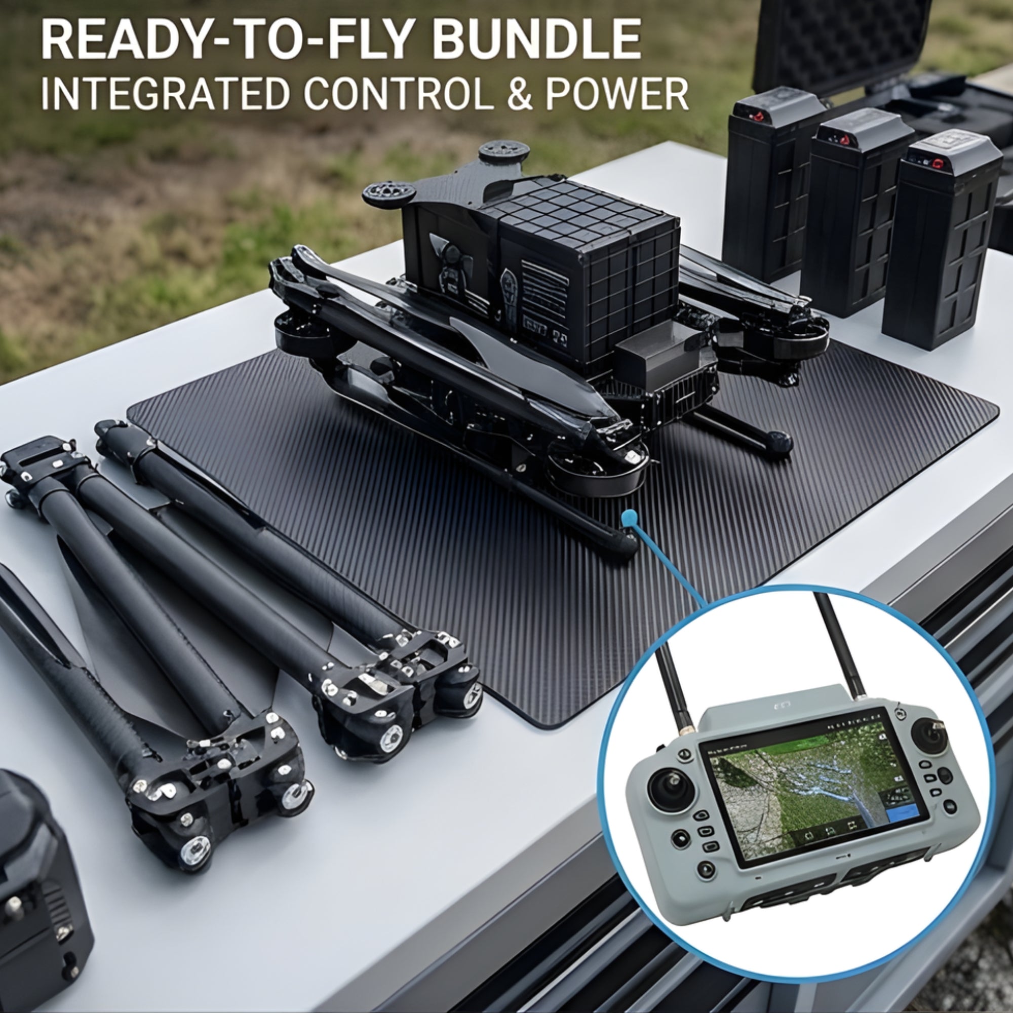 Inspired Flight IF1200A Commercial Heavy-Lift Hexacopter Drone with GS-ONE Remote