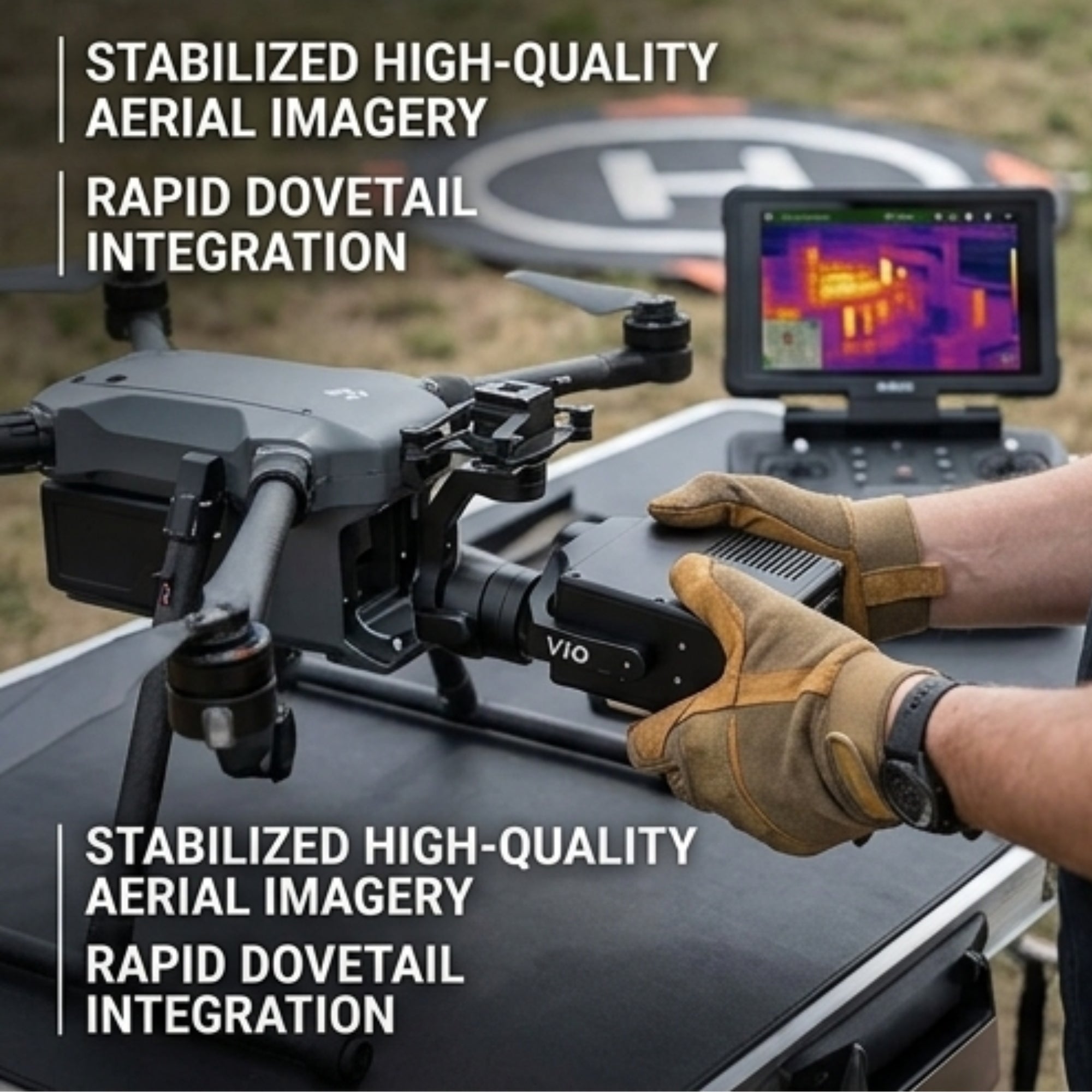 Inspired Flight Gremsy VIO IF1200A Payload - Drone Thermal & Visual Gimbal Camera System