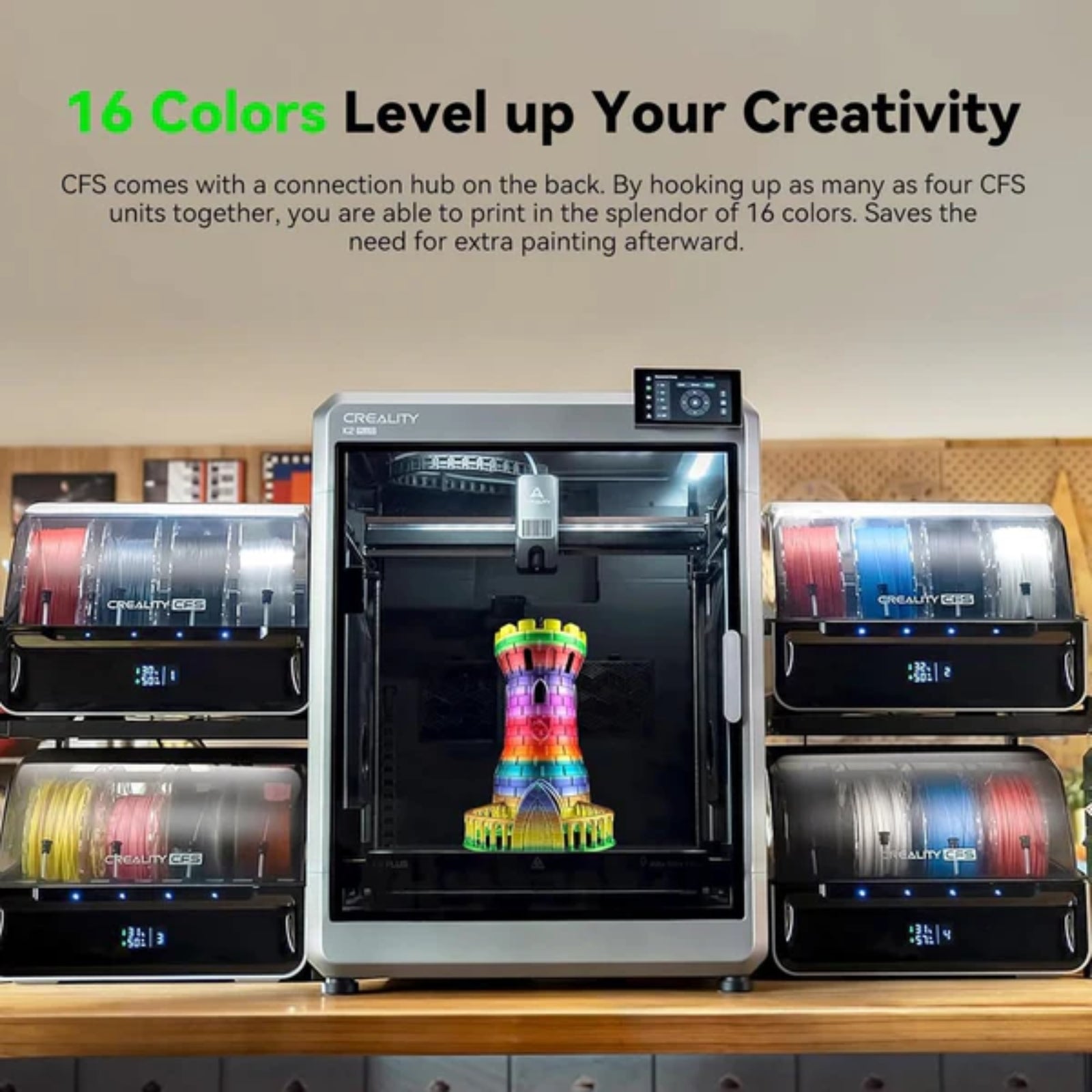 Creality CFS Multi Color System Auto Filament RFID Moisture Control High Quality 3D Printing Use