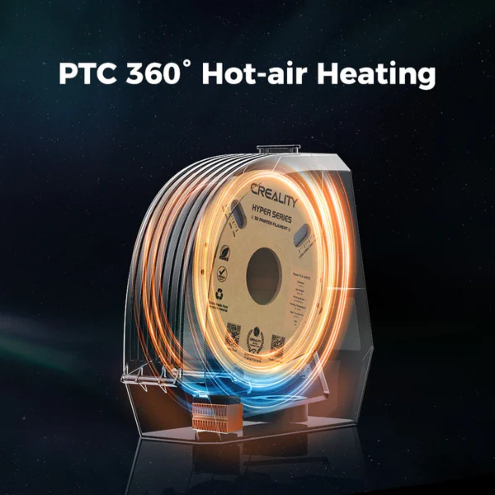 Creality Space Pi Filament Dryer 360° Hot Air LCD Touch Moisture Storage Box 3D Accessory