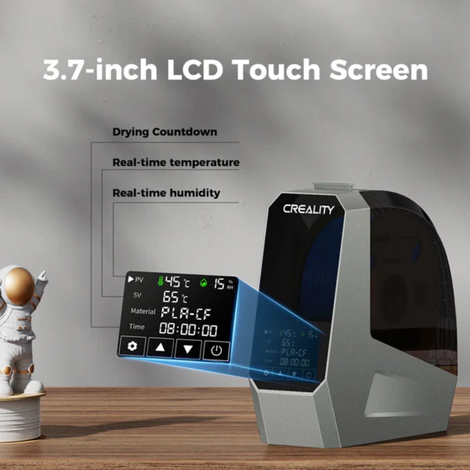 Creality Space Pi Filament Dryer 360° Hot Air LCD Touch Moisture Storage Box 3D Accessory