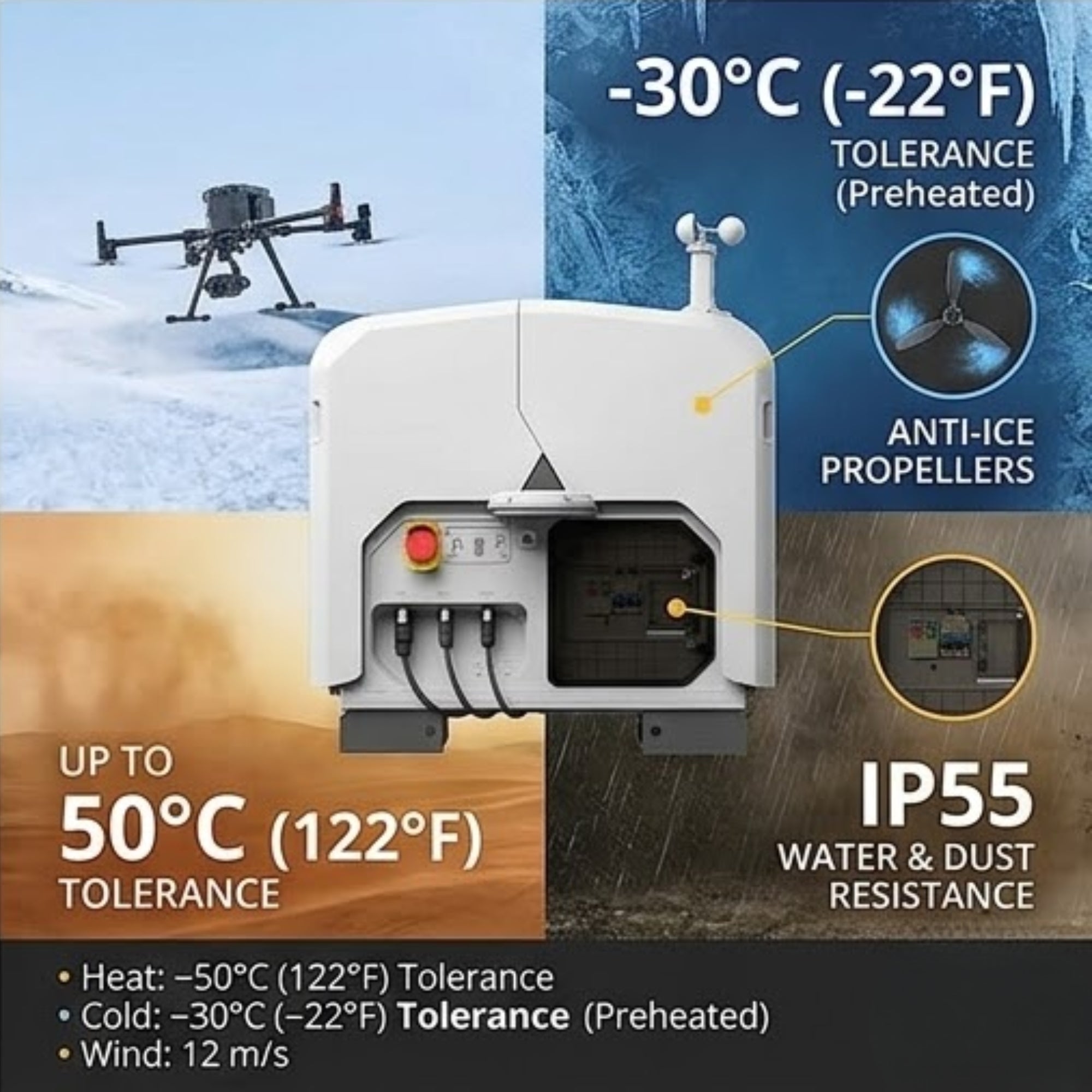 DJI Dock 3 for Matrice 4D/4TD - Autonomous Drone Docking Station