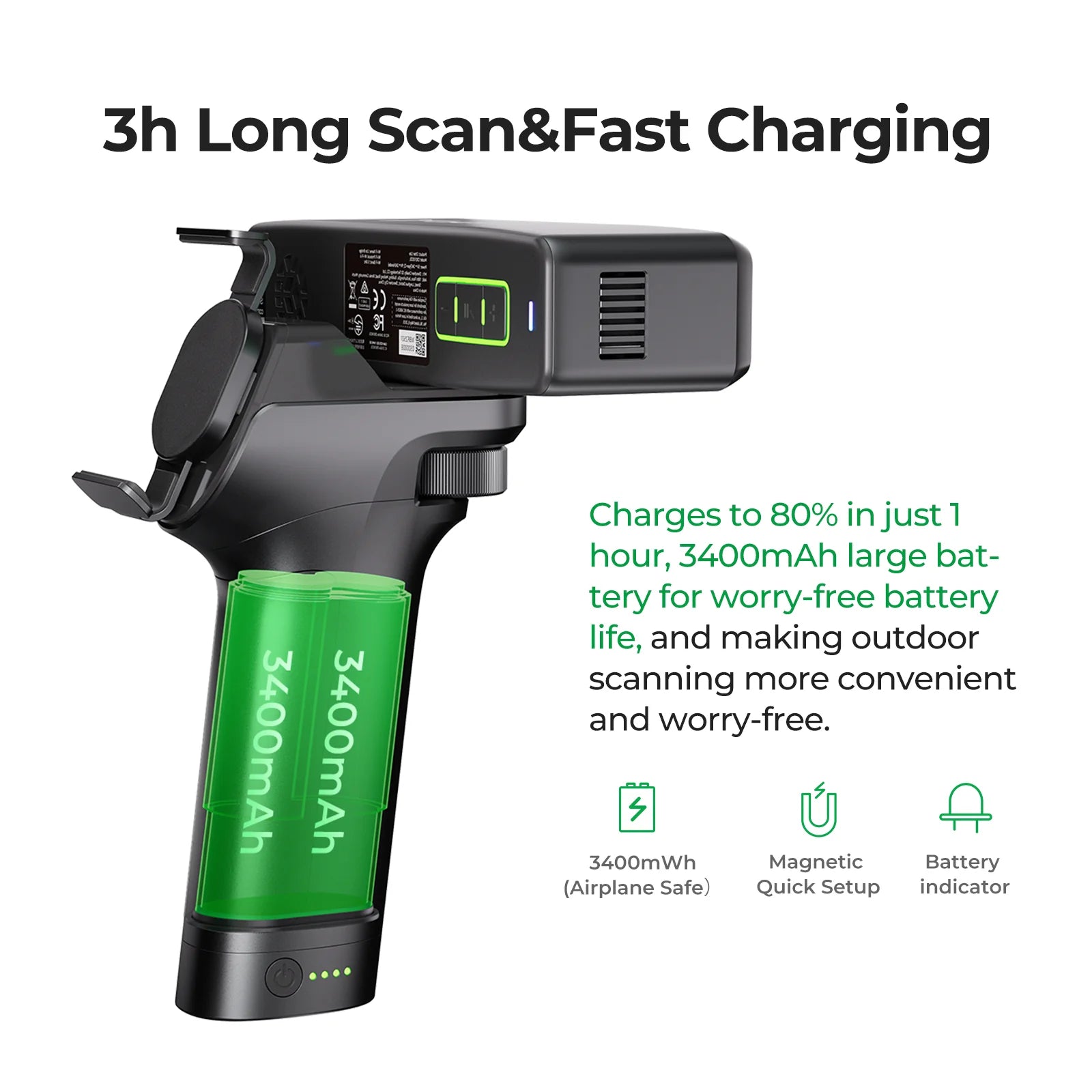 Creality Otter Lite 3D Scanner 0.05mm Wireless Full Color Scan Use