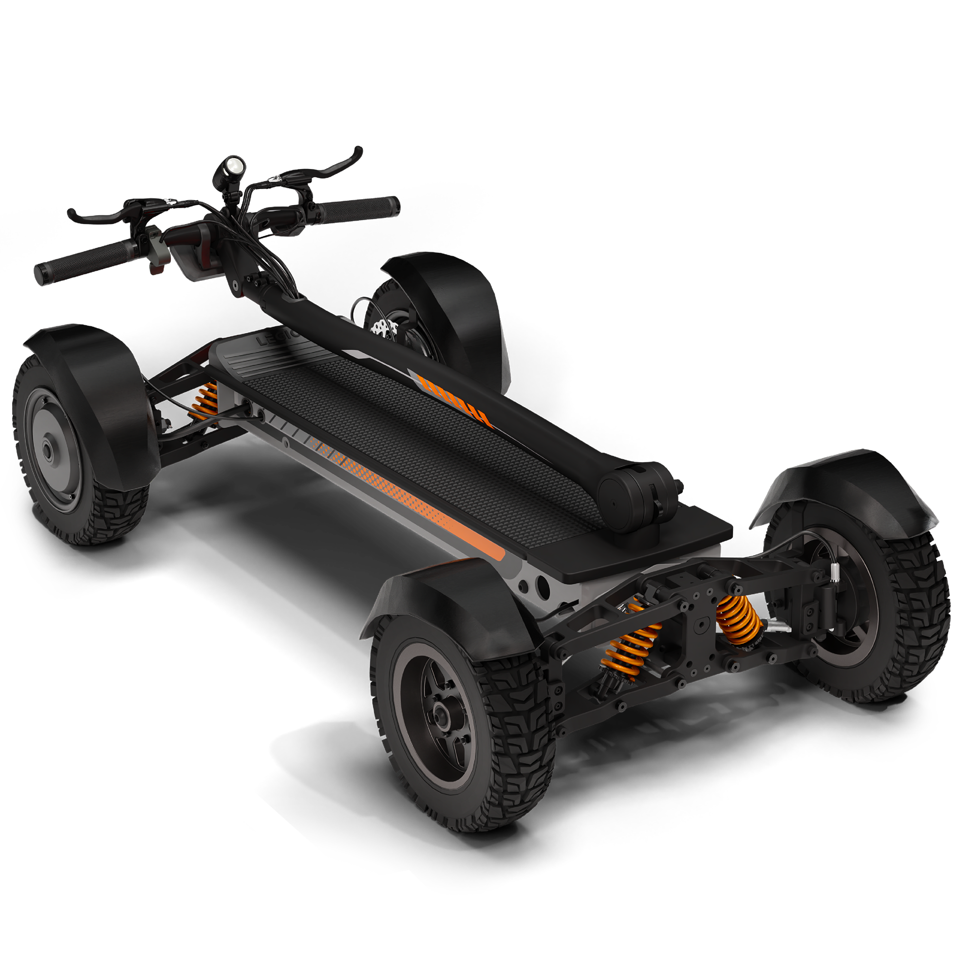 X-Quad 3000 All-Terrain Electric Board with Dual Motors, Hydraulic Brakes & LCD Display