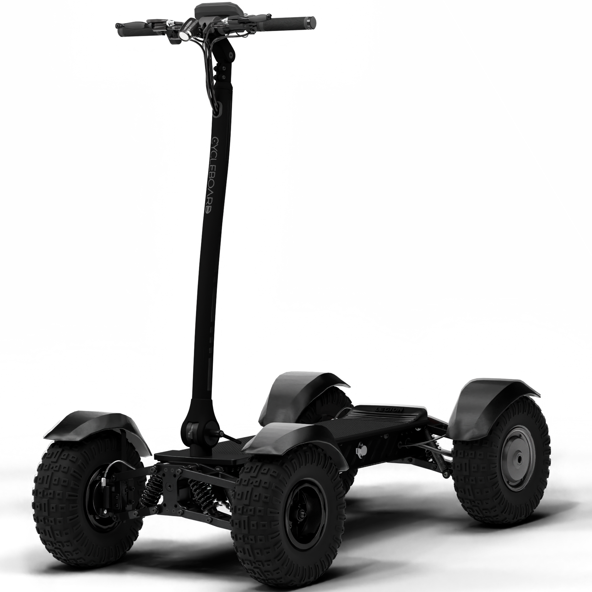 X-Quad 3000 All-Terrain Electric Board with Dual Motors, Hydraulic Brakes & LCD Display