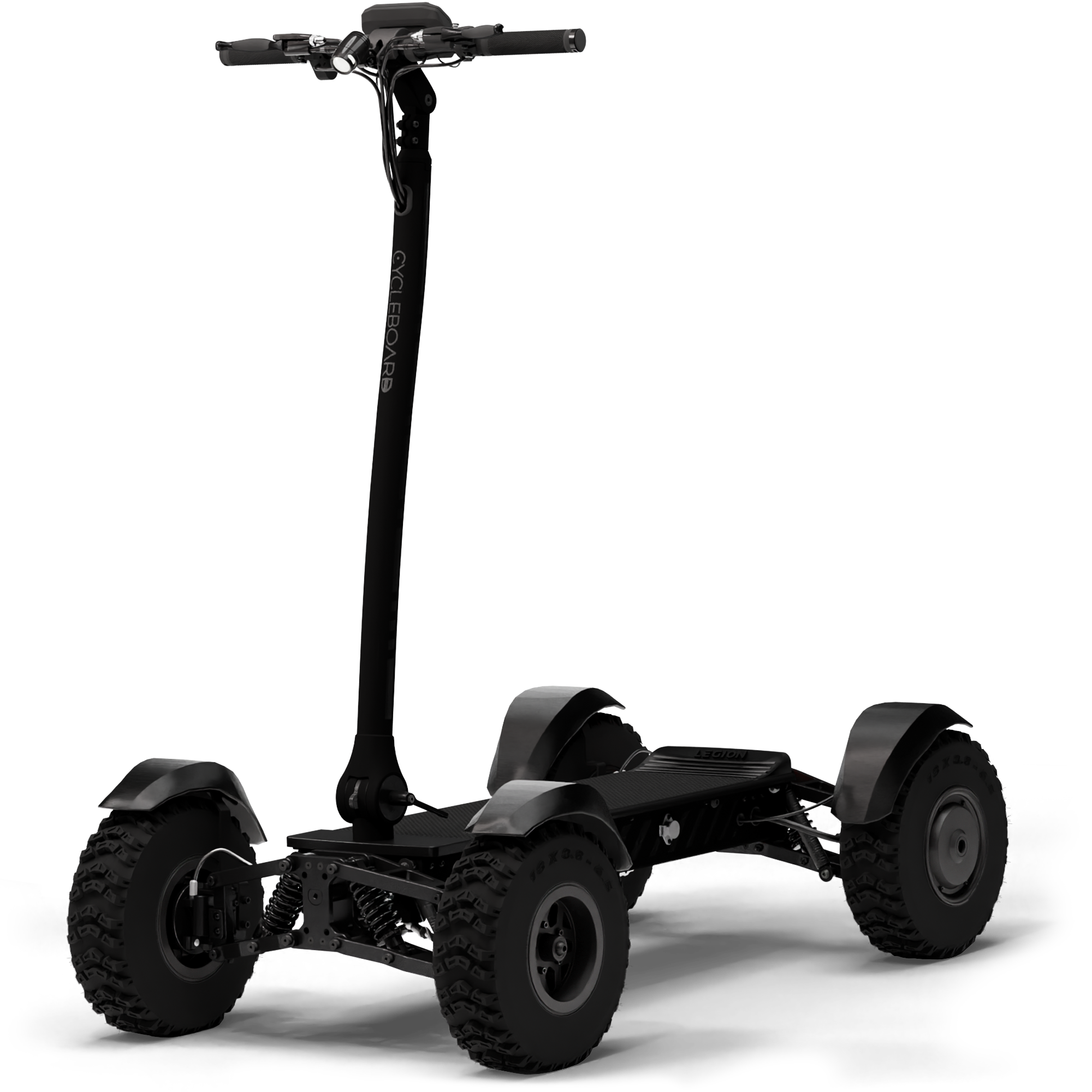 X-Quad 3000 All-Terrain Electric Board with Dual Motors, Hydraulic Brakes & LCD Display