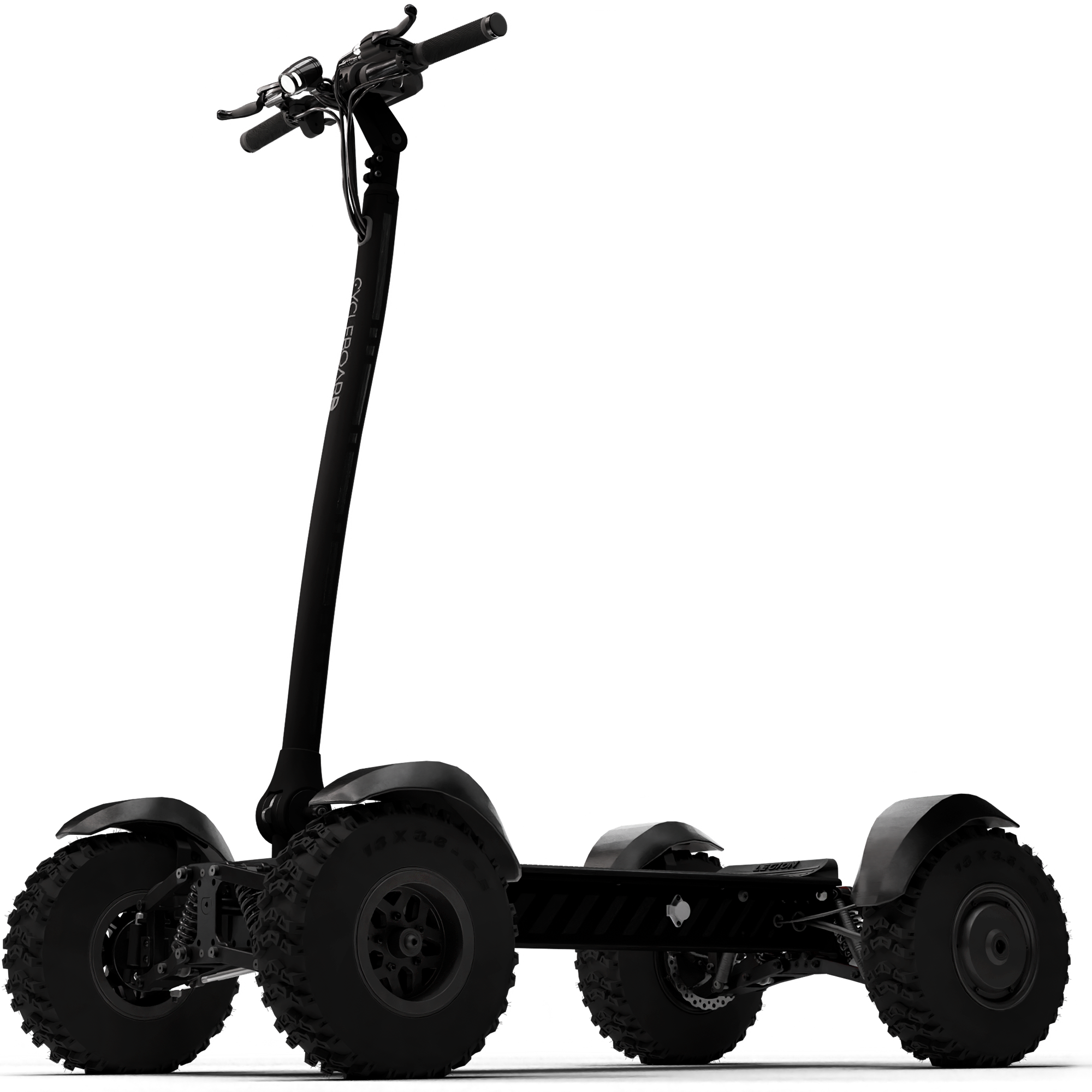 X-Quad 3000 All-Terrain Electric Board with Dual Motors, Hydraulic Brakes & LCD Display