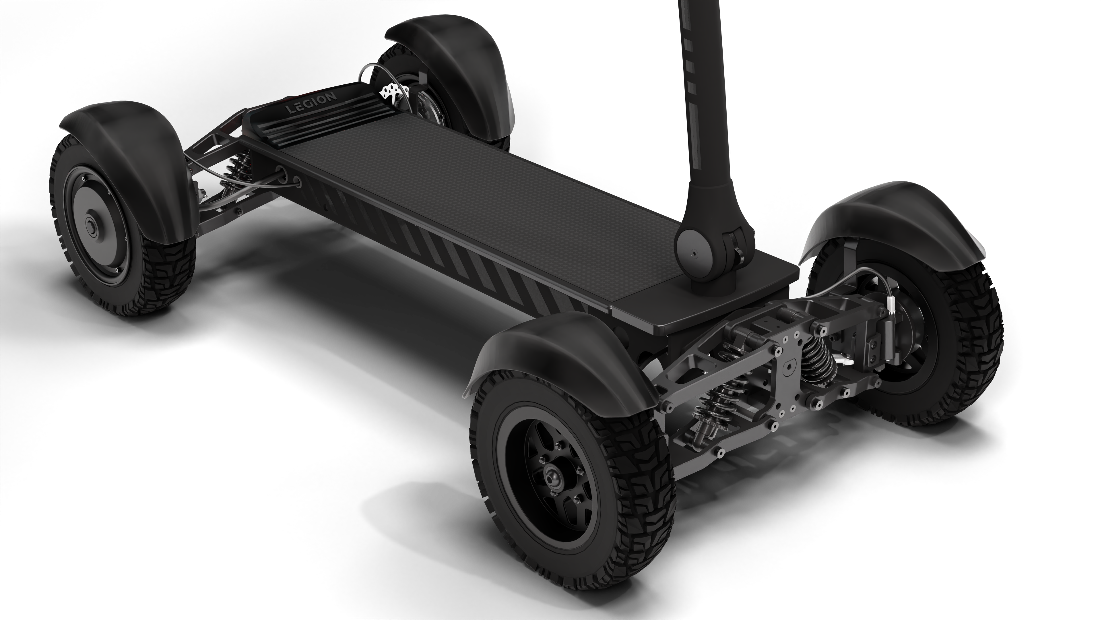 X-Quad 3000 All-Terrain Electric Board with Dual Motors, Hydraulic Brakes & LCD Display