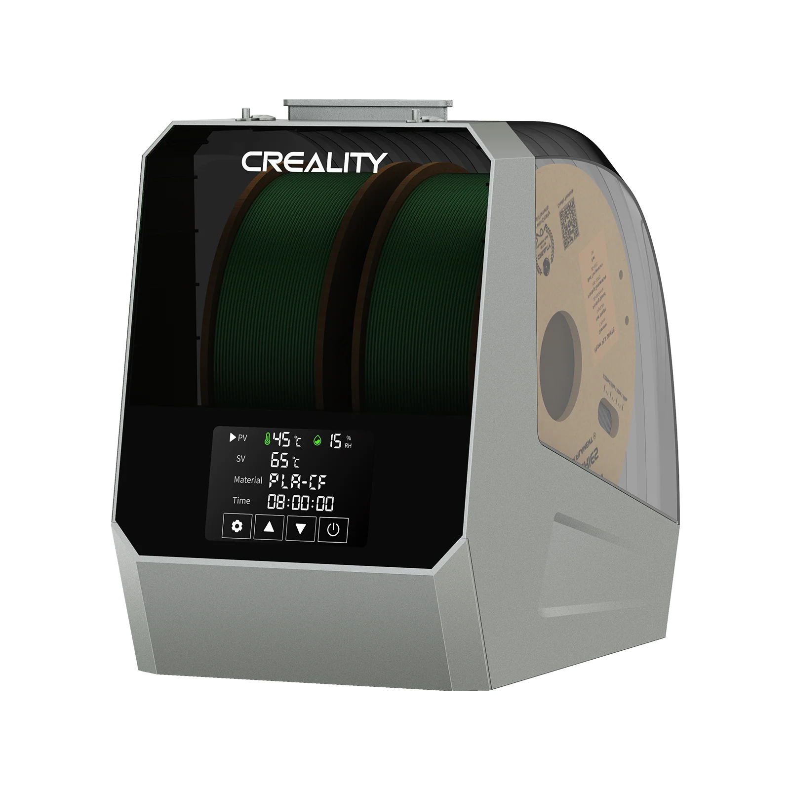 Creality Space Pi Dryer Plus Dual Spool Filament Dryer 360° Hot Air LCD Touch Moisture Control Presets